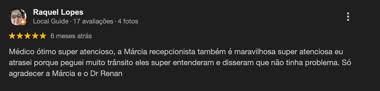 Depoimento de paciente
